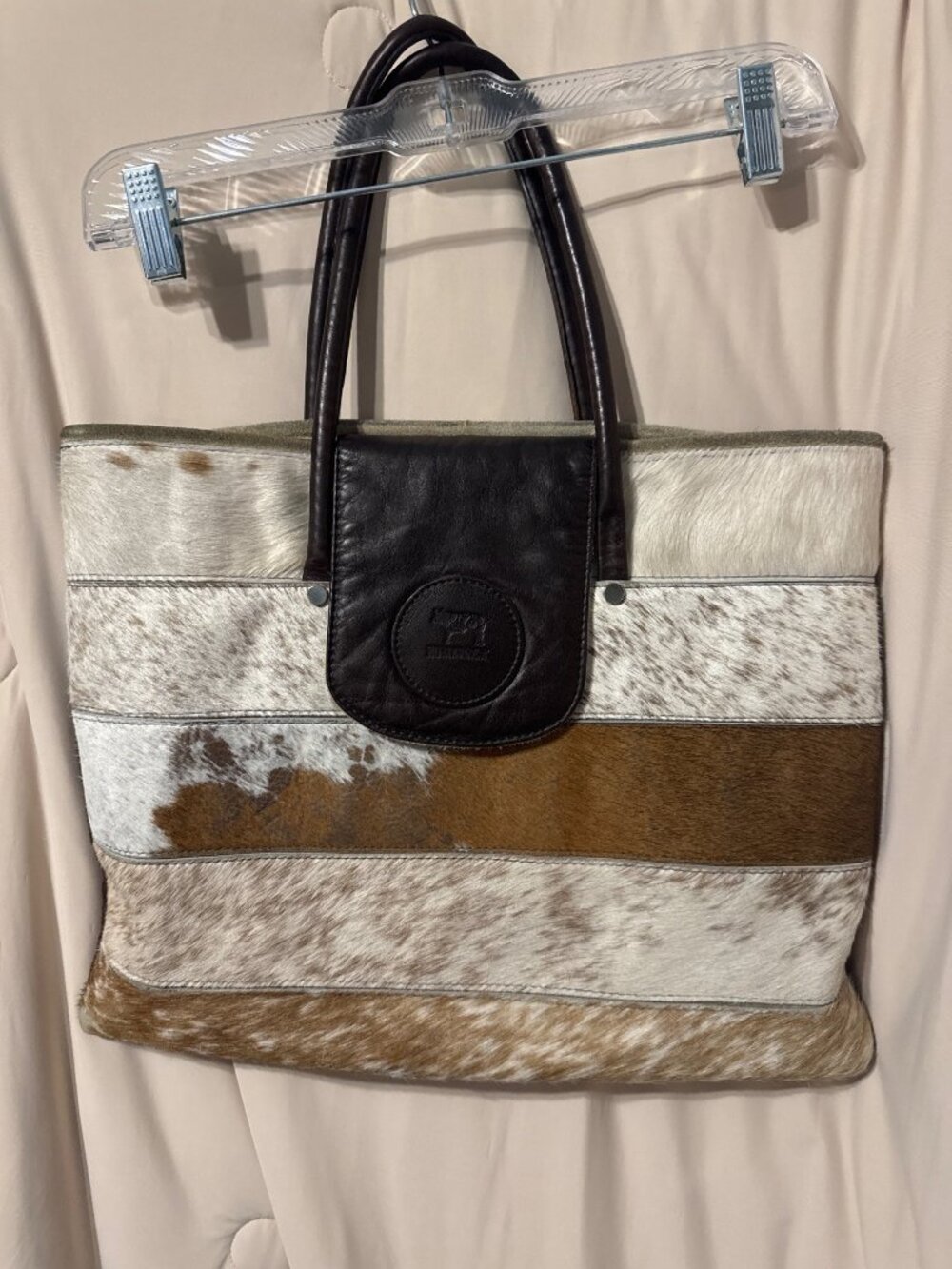 Cowhide Tote Bag Humawaca Leather Shoulder Bag
